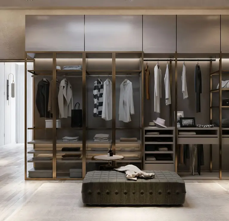 Walk-in wardrobe interior at Mana Jardin Neo